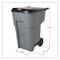 Rubbermaid Commercial 95 gal. MDPE, HDPE Trash Can, Gray 9W2200 - alternate 4